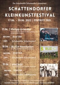 Philipp Griessler Konzerttermin: Kleinkunstfestival Schattendorf
